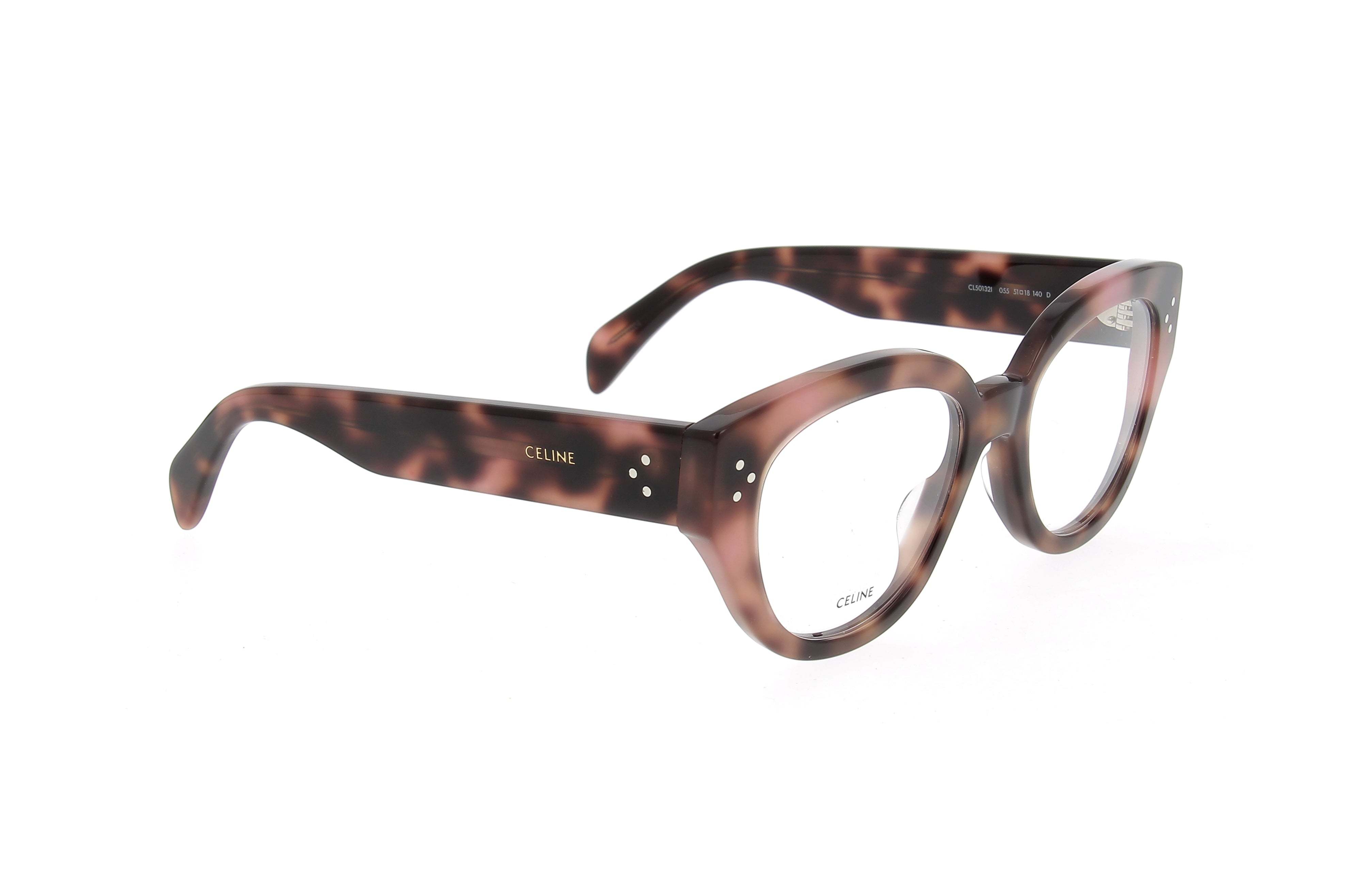 Celine Tortoiseshell-effect Round-frame Glasses In Multicolor