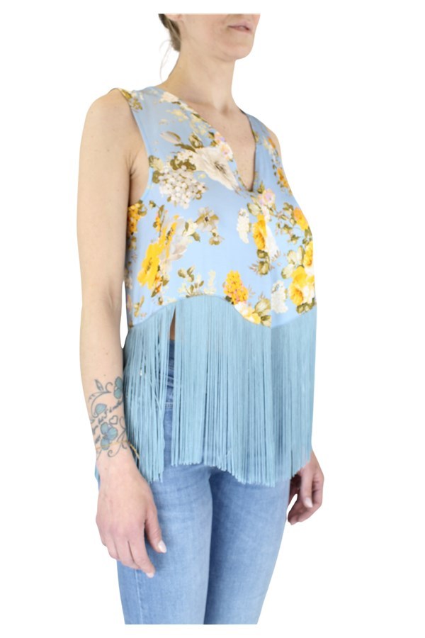 Jucca Top Scollo V In Blue