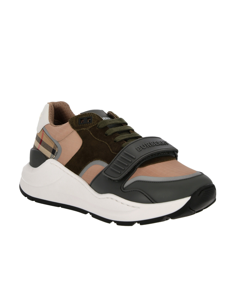 Burberry Ramsey Panelled Sneakers In Multi
