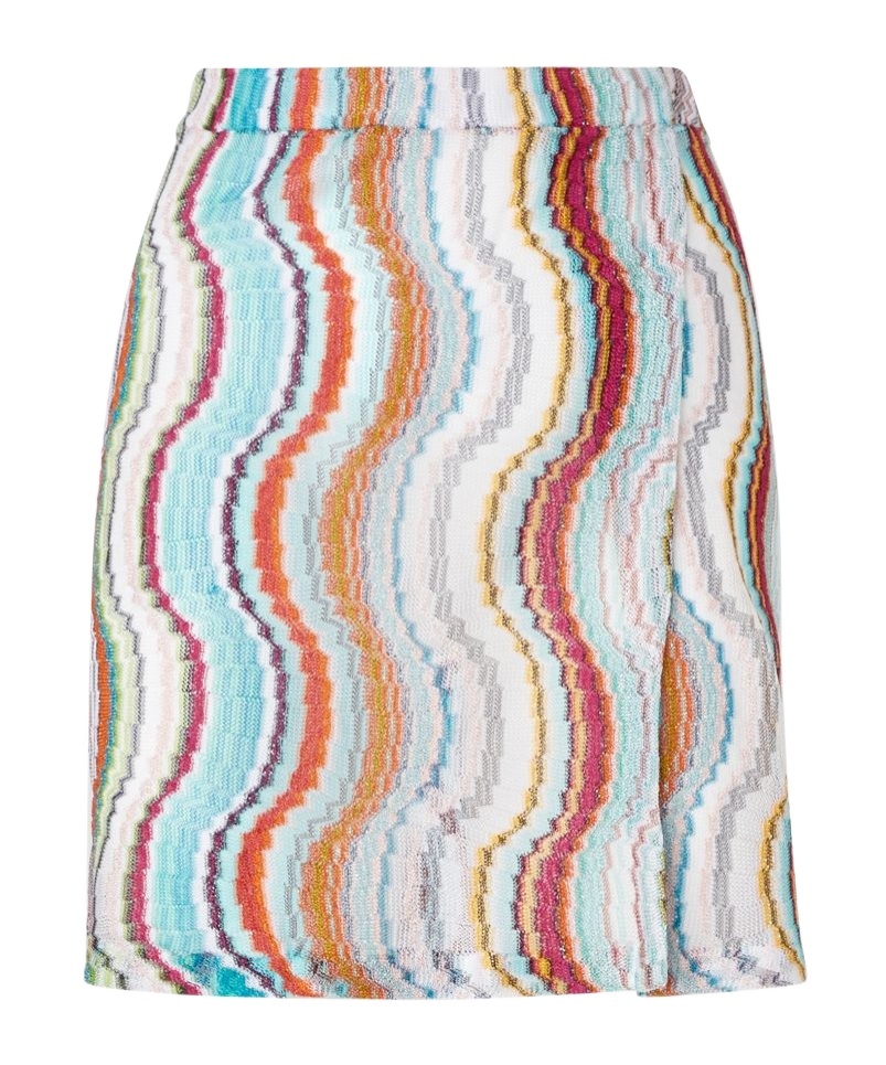 Missoni Wrap Mini Skirt In White