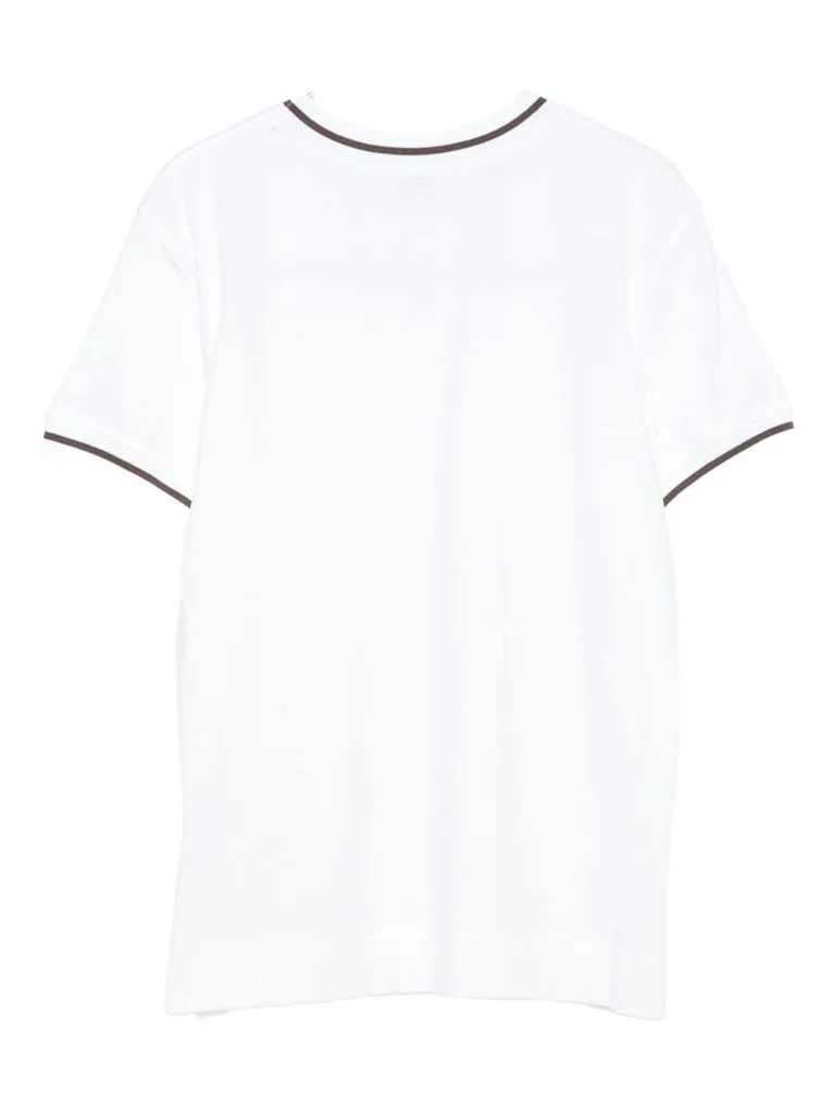 Brunello Cucinelli Cotton Jersey T-shirt With Logo In Multi