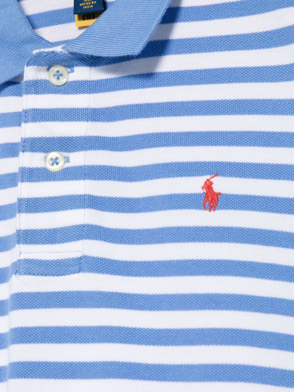 Polo Ralph Lauren Striped Polo Shirt In Blue