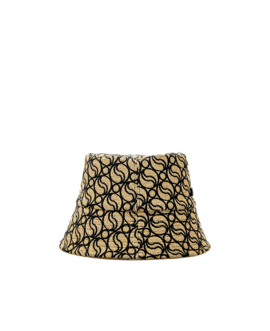 Stella Mccartney Logo Print Bucket Hat In Black