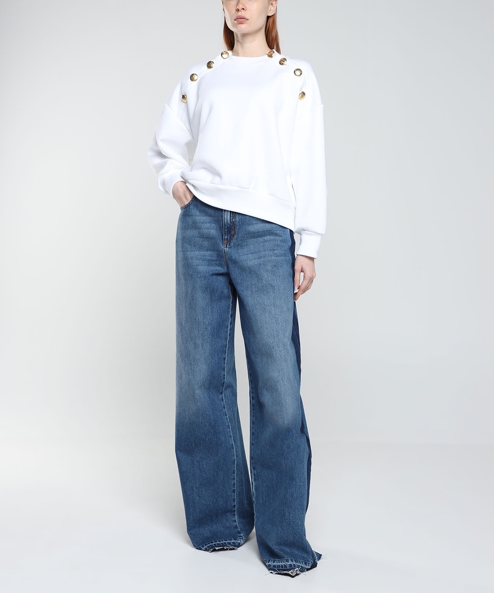 Alexander Mcqueen Long-sleeved Ribbed Sweater In White