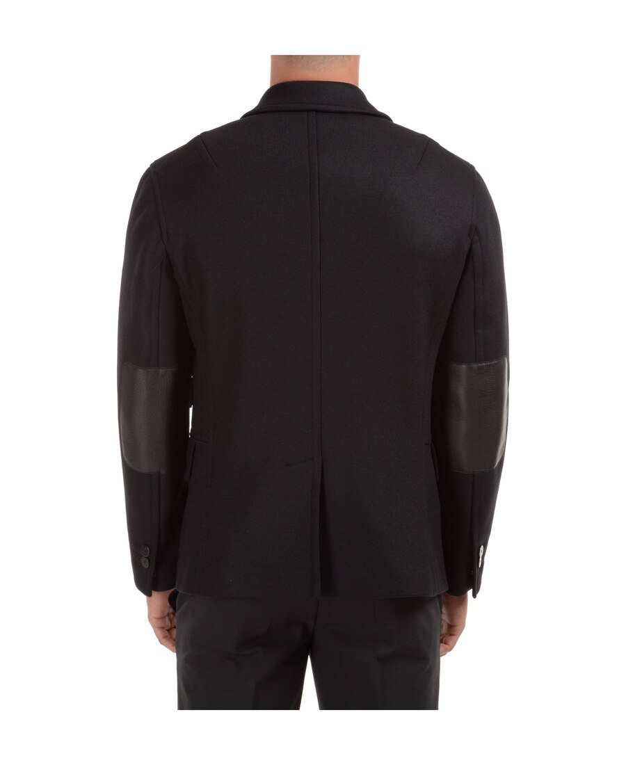 Neil Barrett Asymmetrical Zipper Coat In Black