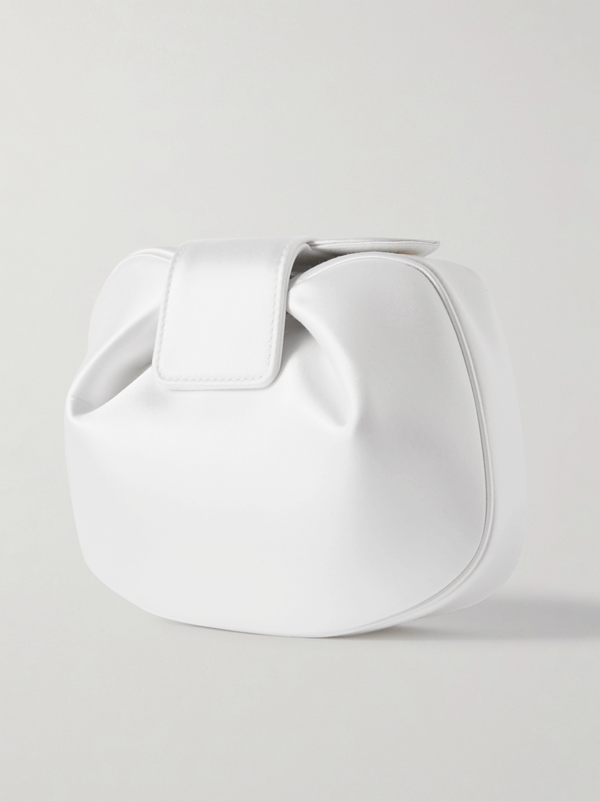 Gabriela Hearst Soft Demi Clutch Bag In White