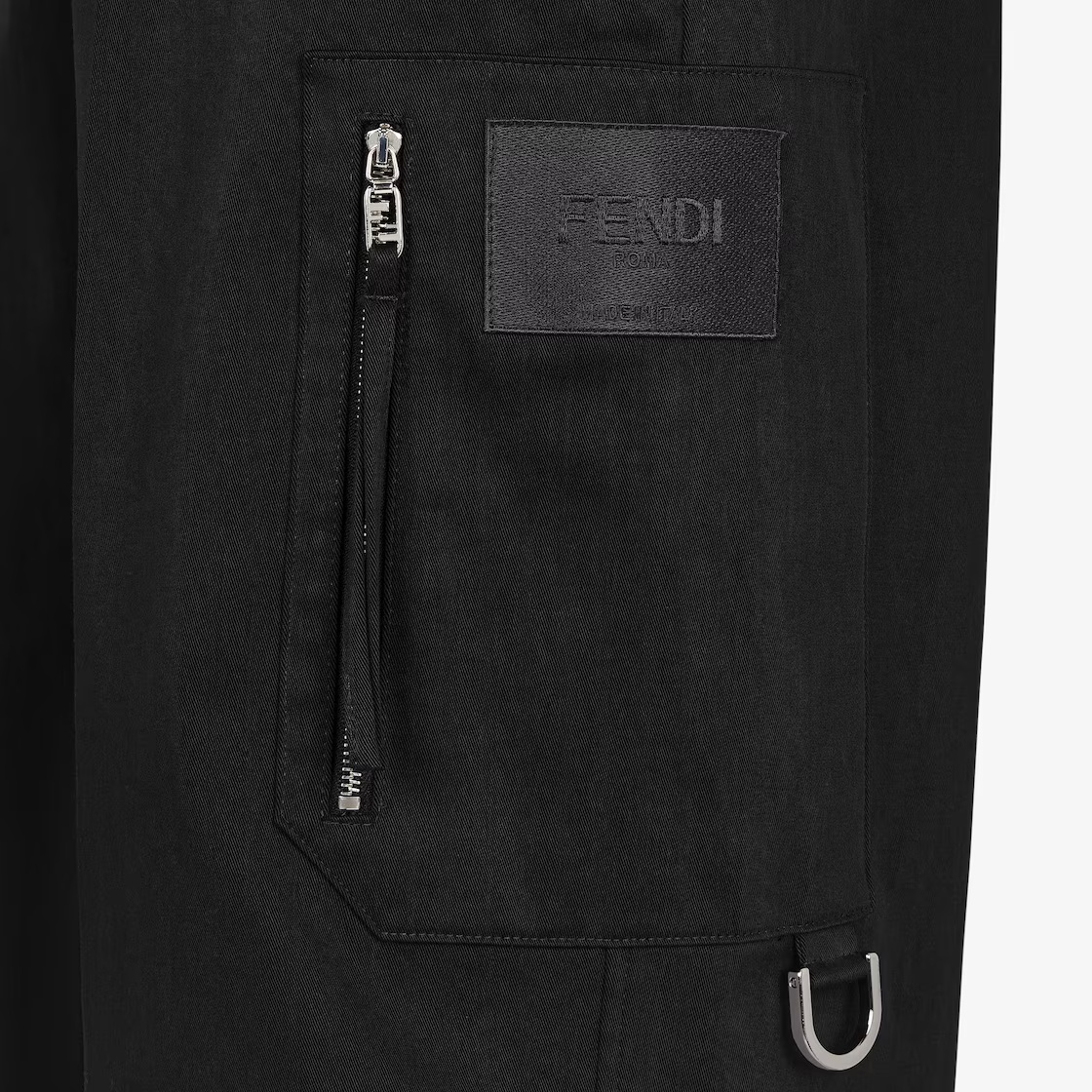 Fendi Straight-leg Trousers In Black