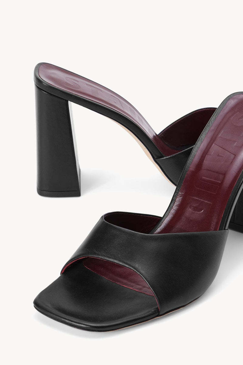 Staud Open-toe Slip-on Sandals In Black