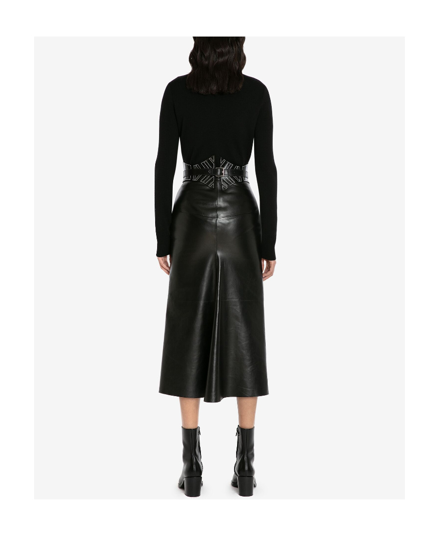 Alexander Mcqueen Translucent Ribbed-knit Crew-neck Jumper In Black