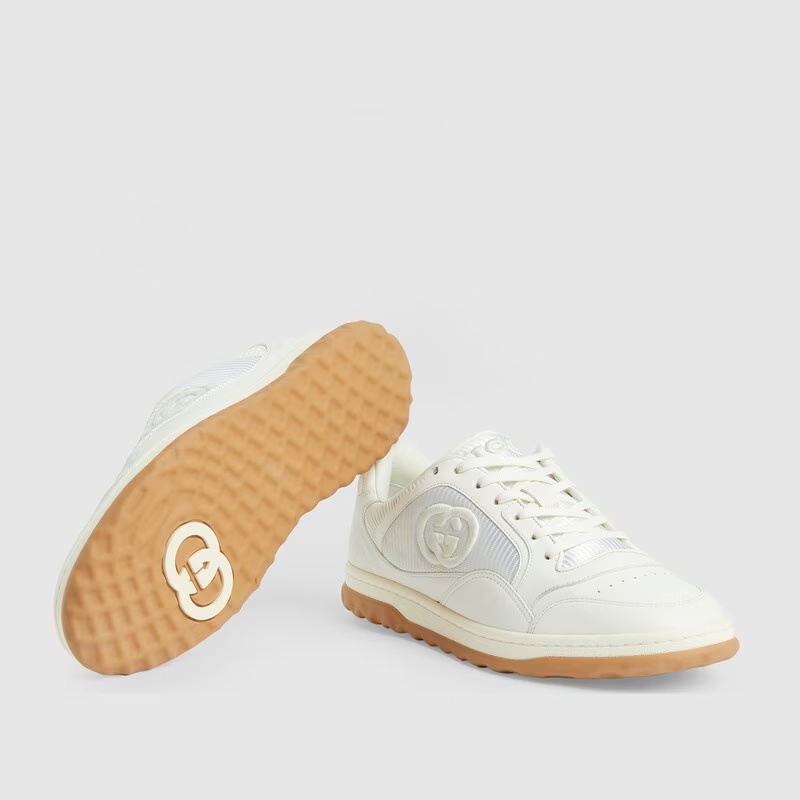 Gucci Double G Logo Low-top Sneakers In White