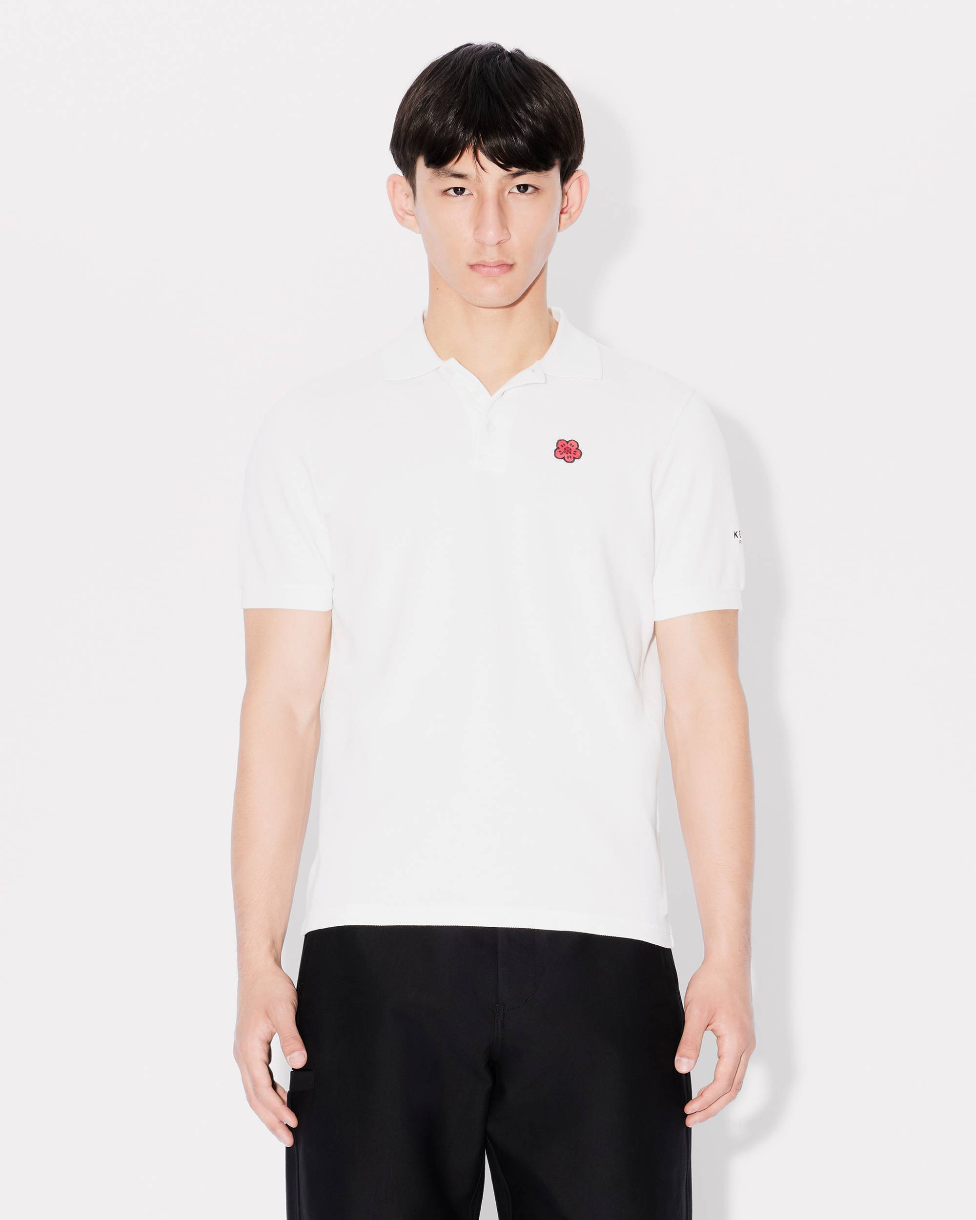 Kenzo "boke Flower" Polo Shirt In White
