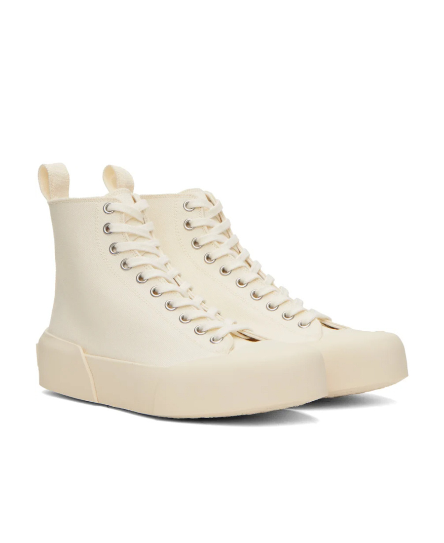 JIL SANDER TIE HIGH-TOP CASUAL SHOES 