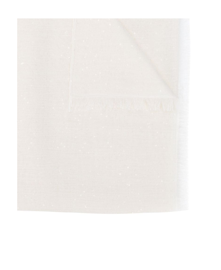Brunello Cucinelli Lightweight Knit Scarf In White