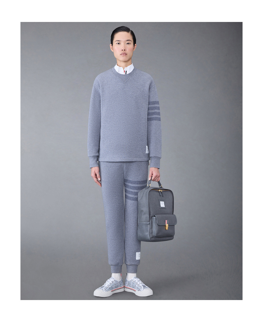 Thom Browne Knitted Side-stripe Track Pants In Multicolor