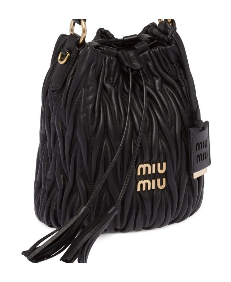 Miu Miu Pleated Shoulder Bag