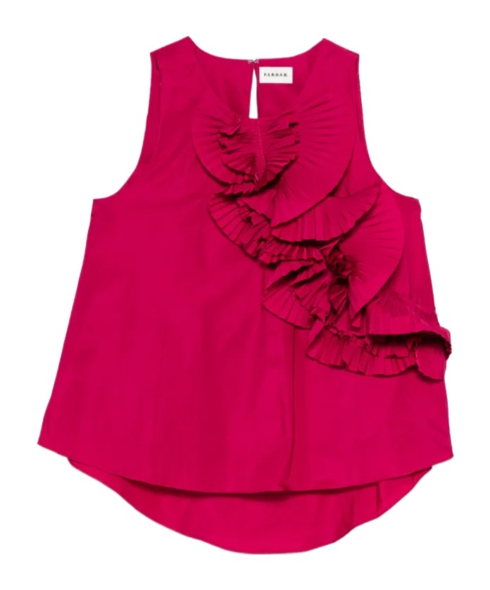 P.a.r.o.s.h Pimpy Blouse In Red