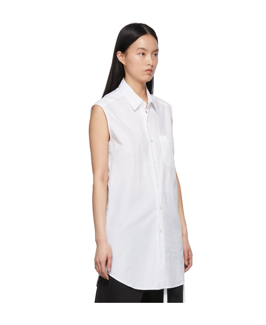 Ann Demeulemeester Lapel Shirt In White