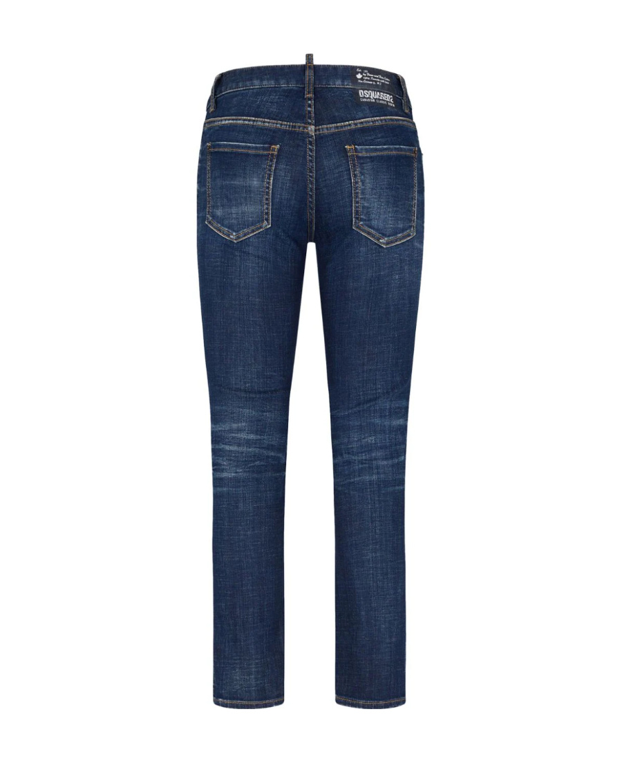 Dsquared2 Mid-rise Skinny Jeans In Blue