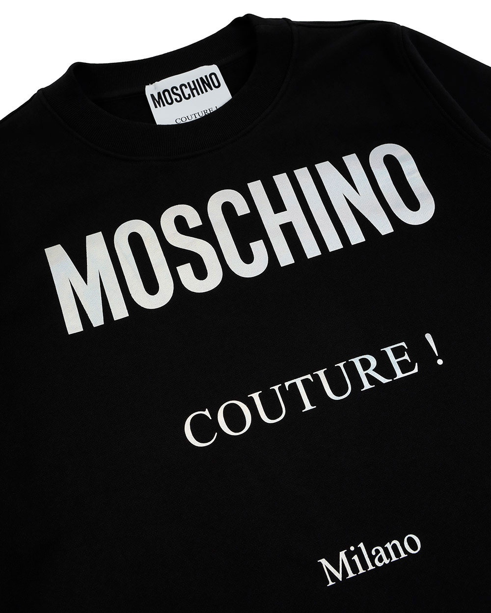 MOSCHINO ROUND-NECKED LOGO SWEATER
