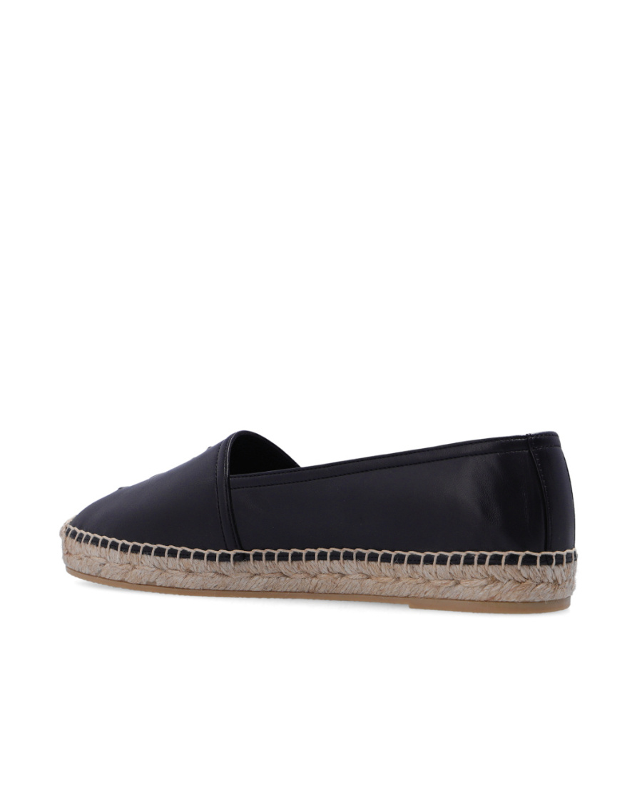 Saint Laurent Monogram Espadrilles In Lambskin In Black