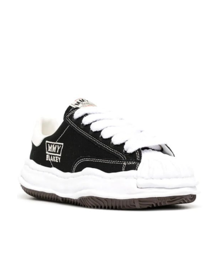Shop Miharayasuhiro Blakey Low-top Sneakers In Black