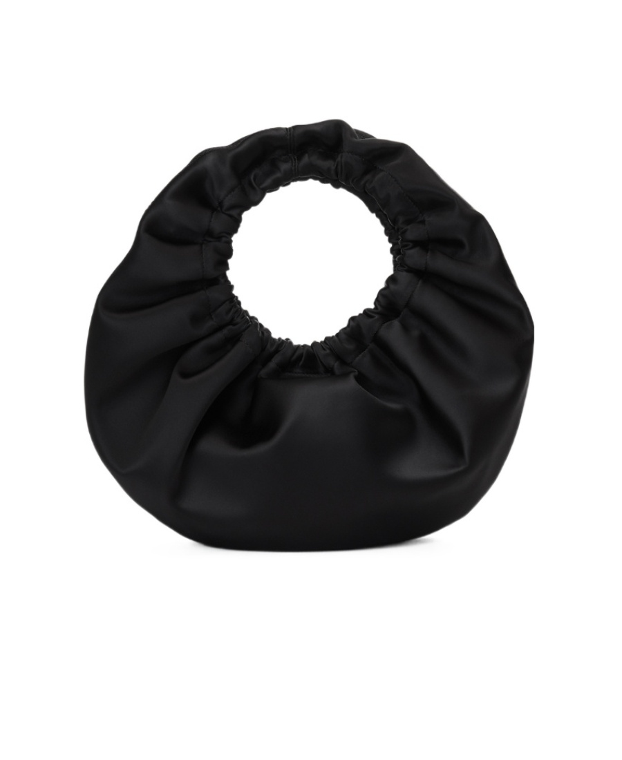 Alexander Wang Women Black Fabric Crescent Small Handbag In Black