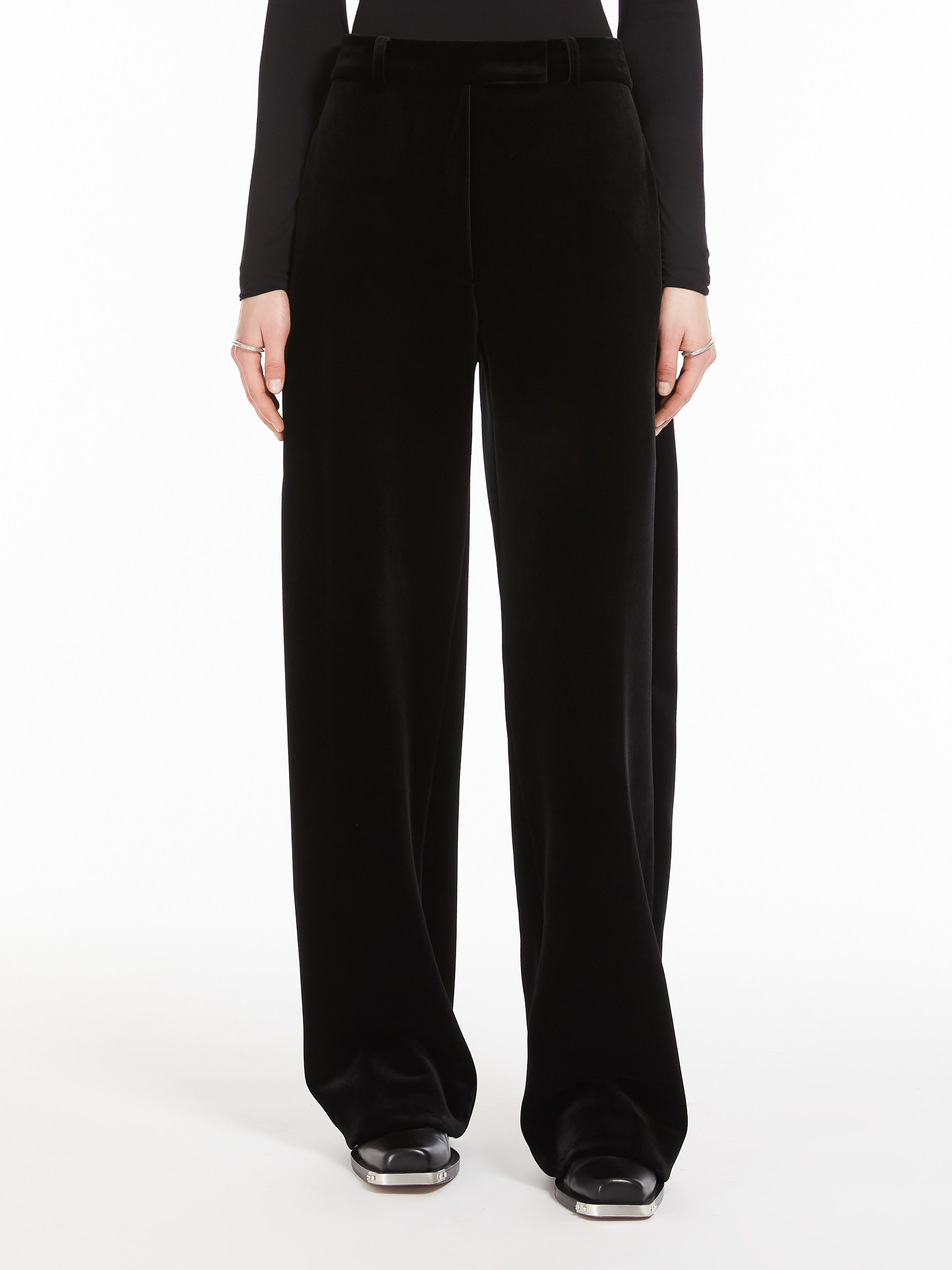 Sportmax Pleated Casual Pants In Black