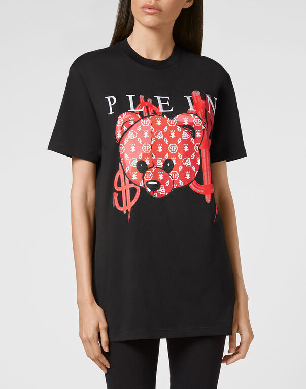 Philipp Plein Logo Details T-shirt In Black