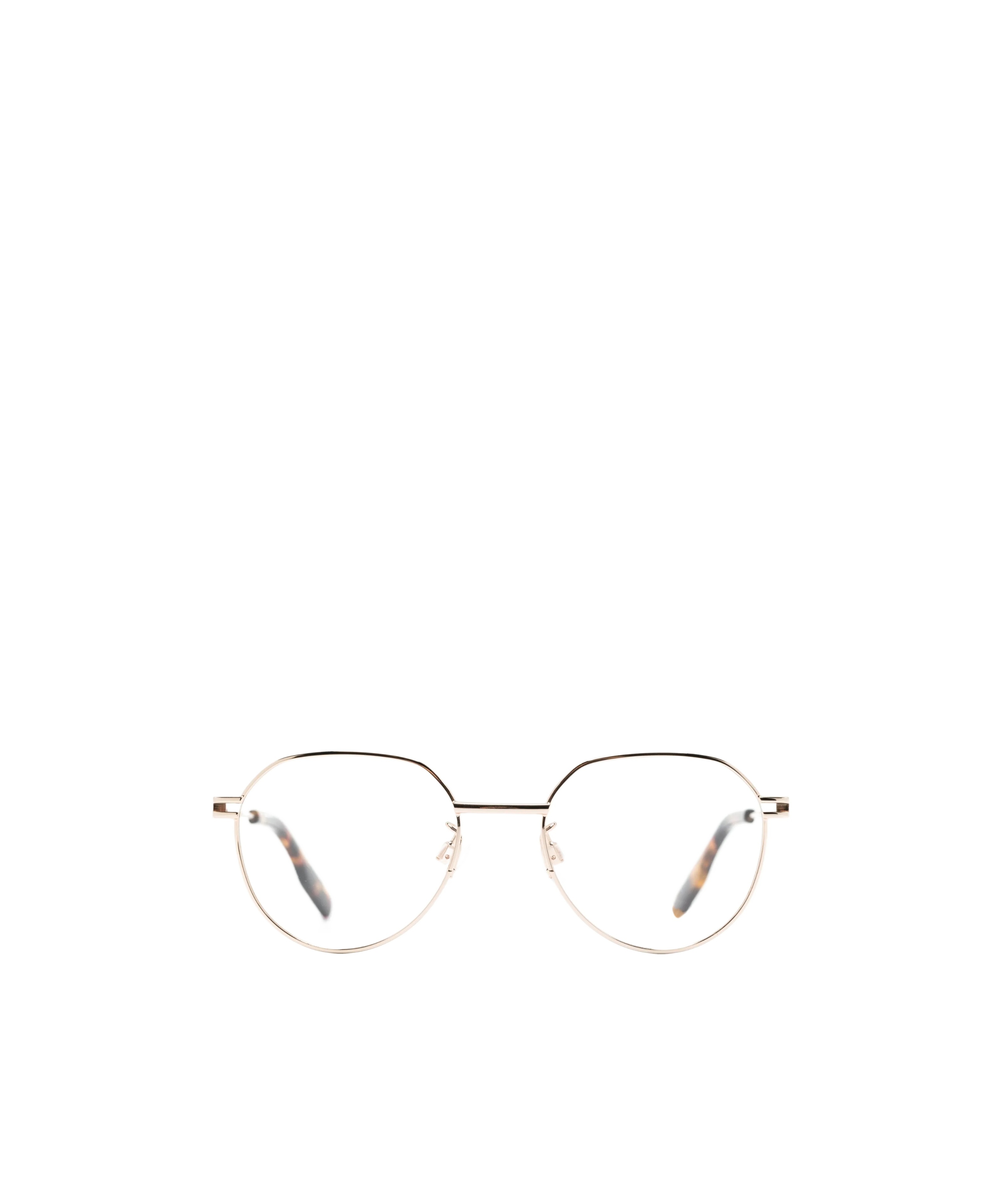 Mcq By Alexander Mcqueen Metallic Round-frame Glasses In Pink