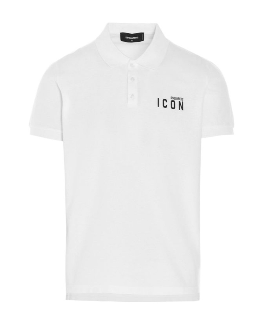 Dsquared2 Icon Polo Shirt In White