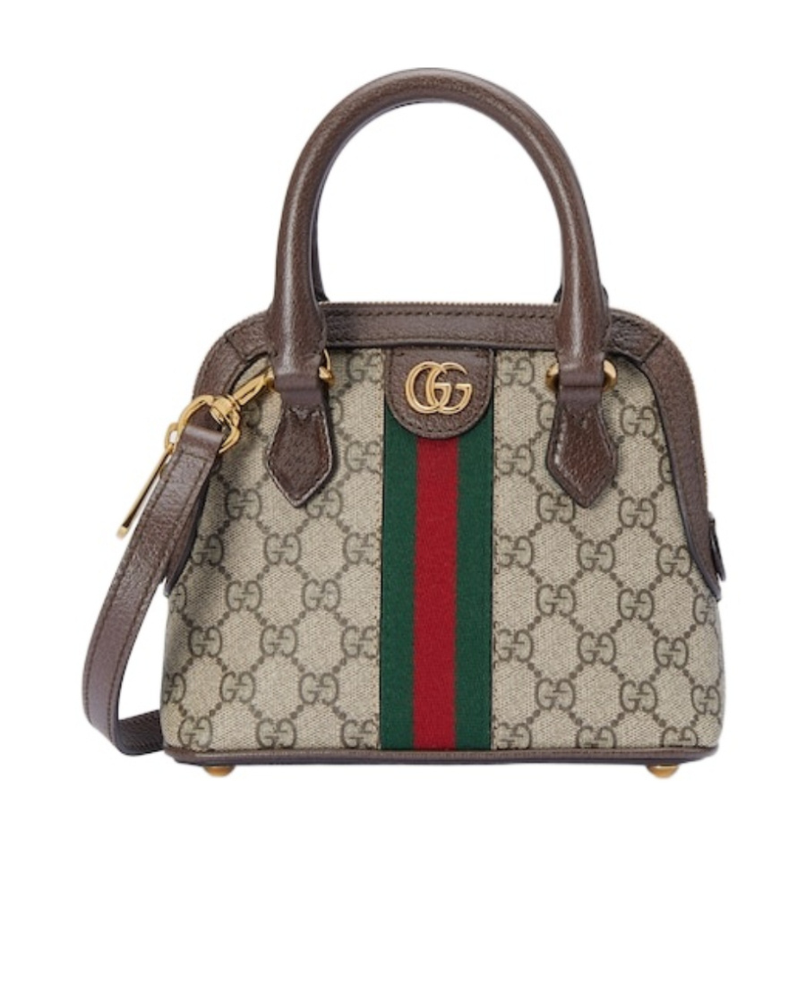 Gucci Mini Ophidia Gg Supreme Top-handle Bag In Multicolor