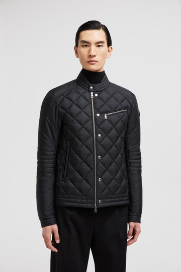 Moncler Man Down Jacket Black Size 5 Polyamide In Black