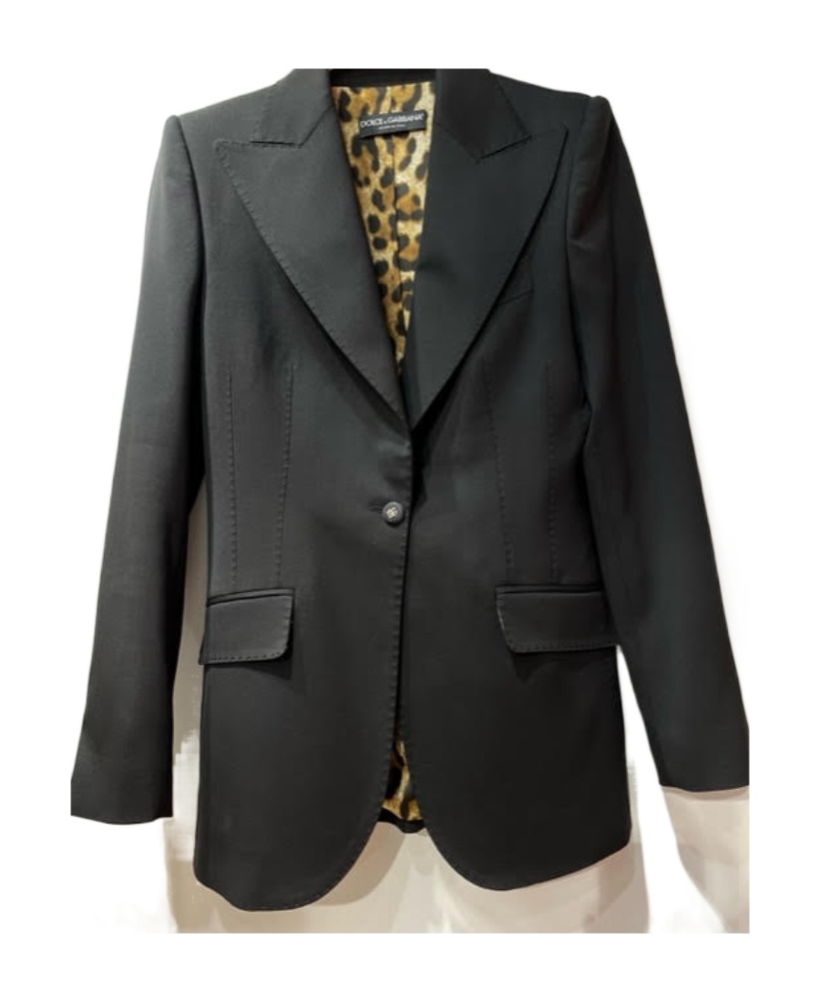Dolce & Gabbana Single-breasted Button-fastening Blazer In Black