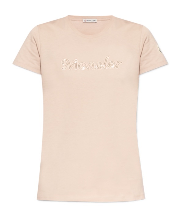 Moncler Short-sleeved T-shirt In Pink