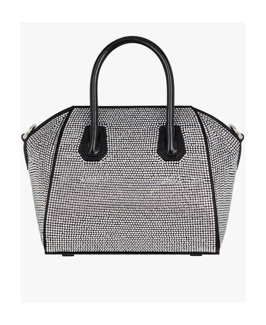Givenchy Antigona Embellished Top Handle Bag In Black