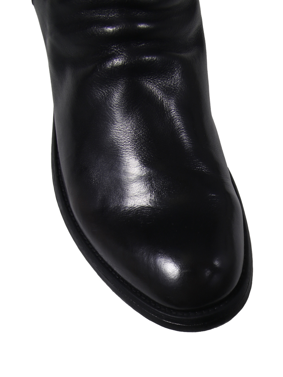 Officine Creative Round Toe Ankle Boots In Black