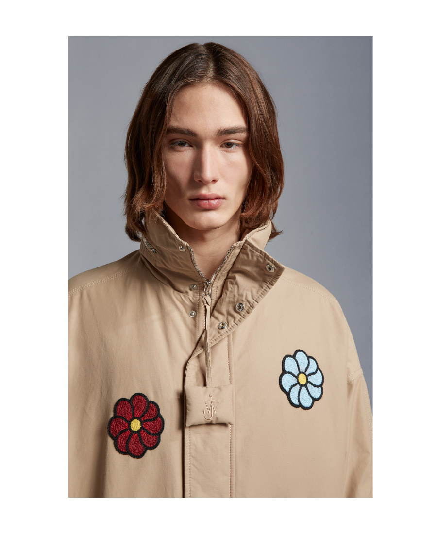 Moncler Delamont Short Style Down Jacket In Nude