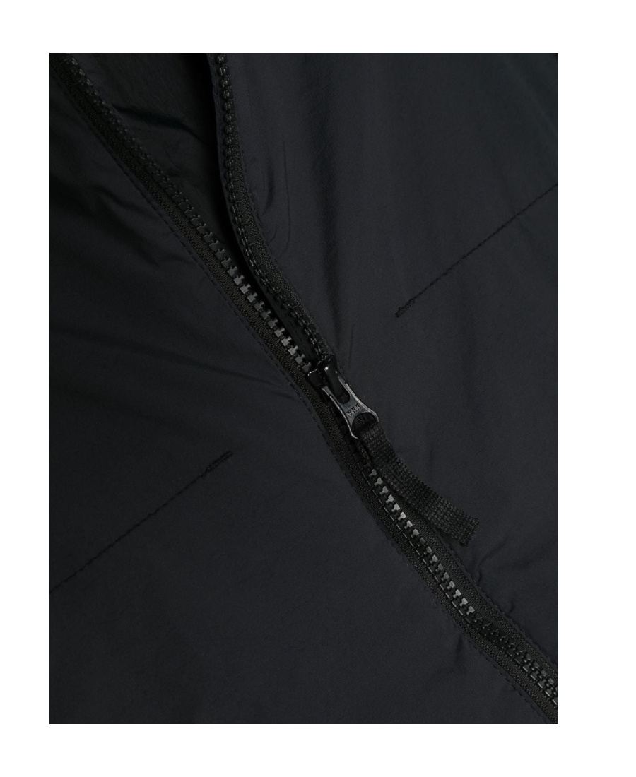 Stone Island Logo-patch Zip-up Hooded Jacket In Black