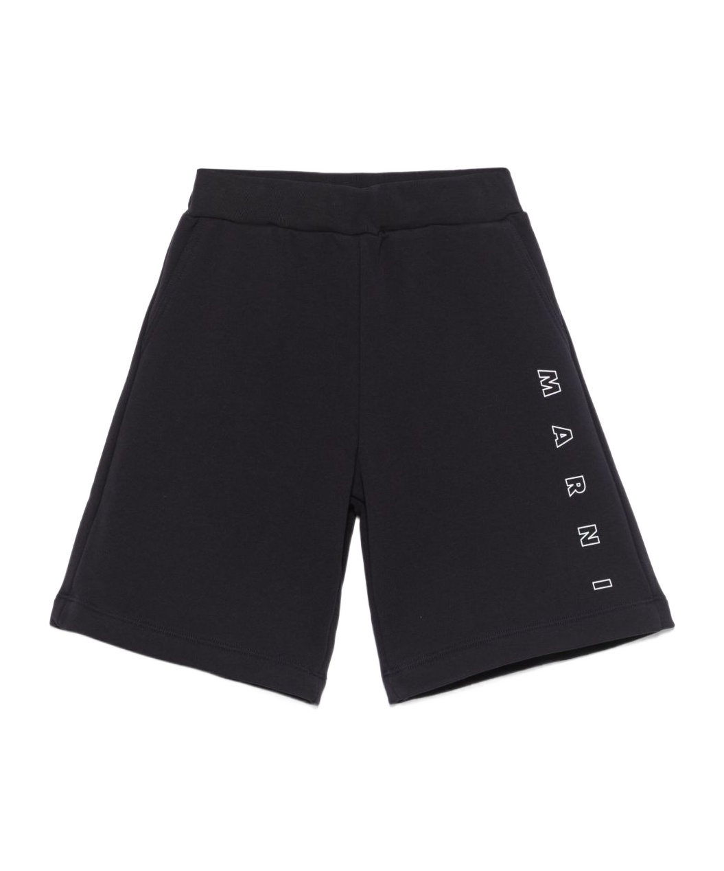 Marni Shorts In Felpa Con Logo  Outline In Black