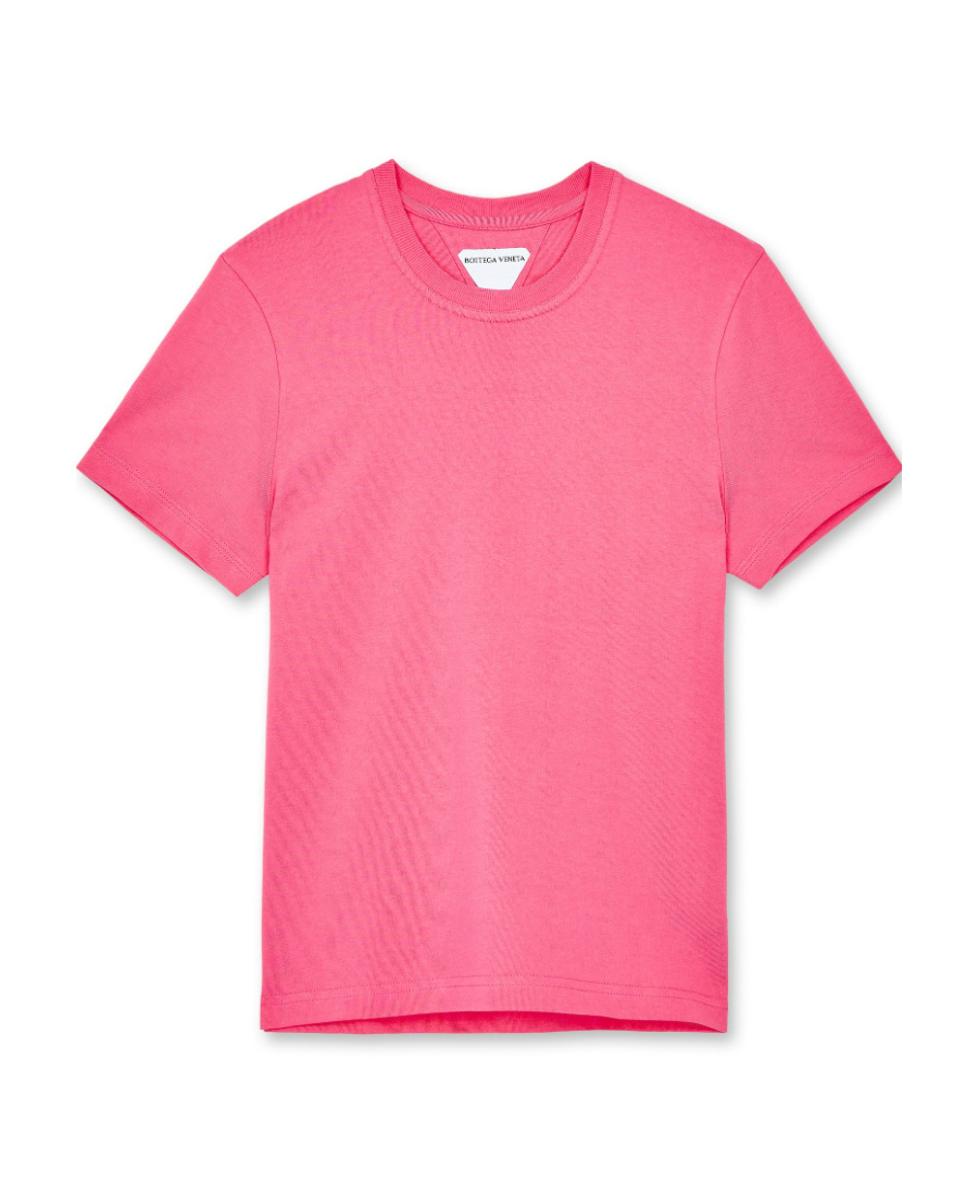 Bottega Veneta Short-sleeve Cotton T-shirt In Pink