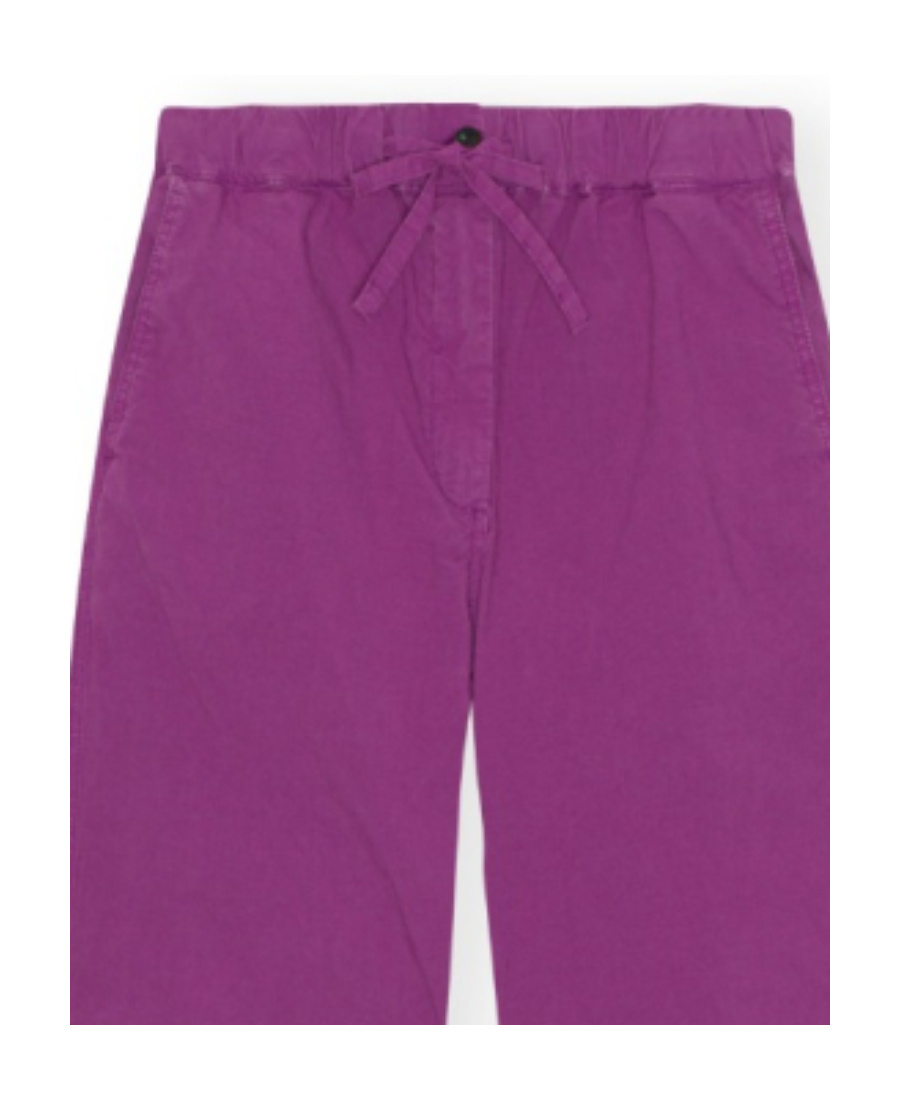 Ganni Tapered-leg Cargo Pants In Purple