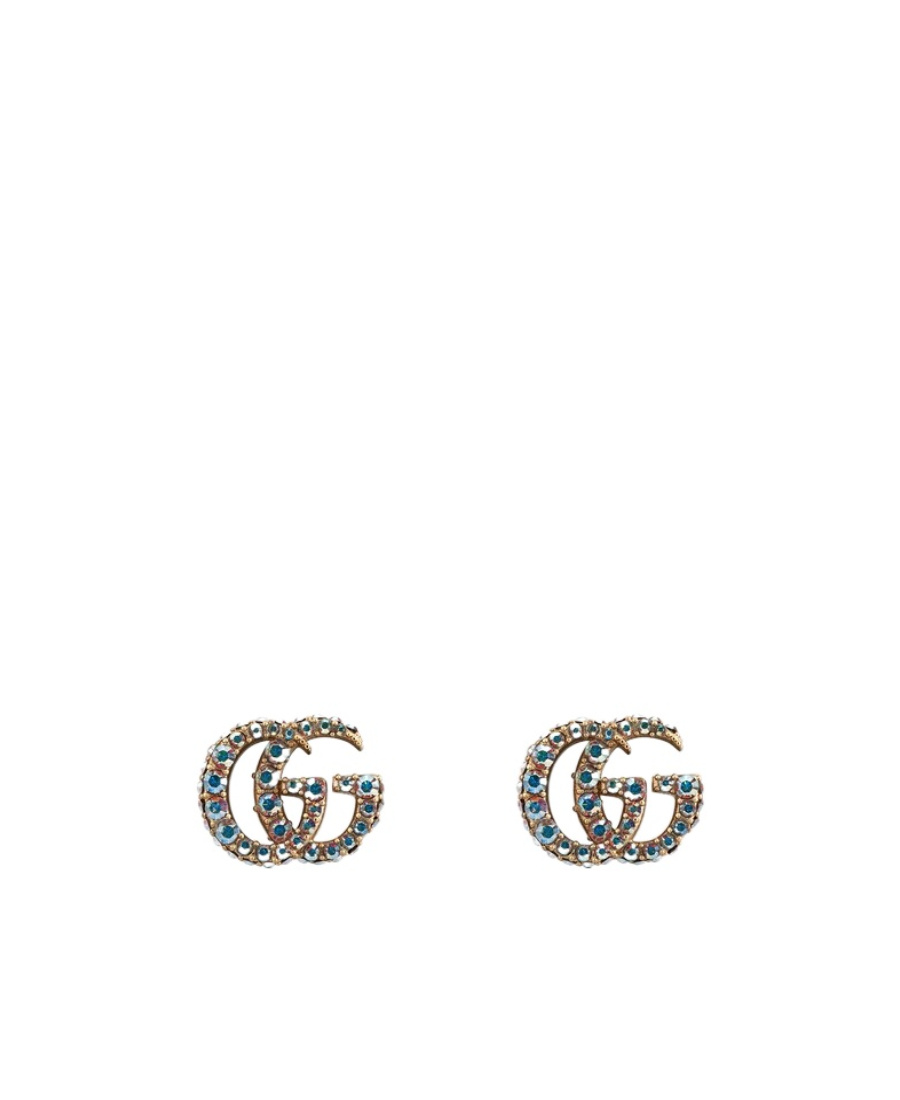 Gucci Gg Marmont Crystal Earrings In Multi