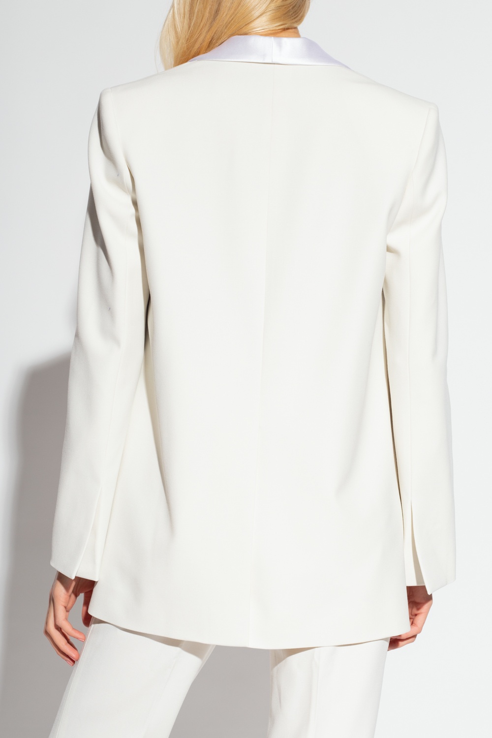 Stella Mccartney Tailored Tuxedo Jacket Long Sleeves In White