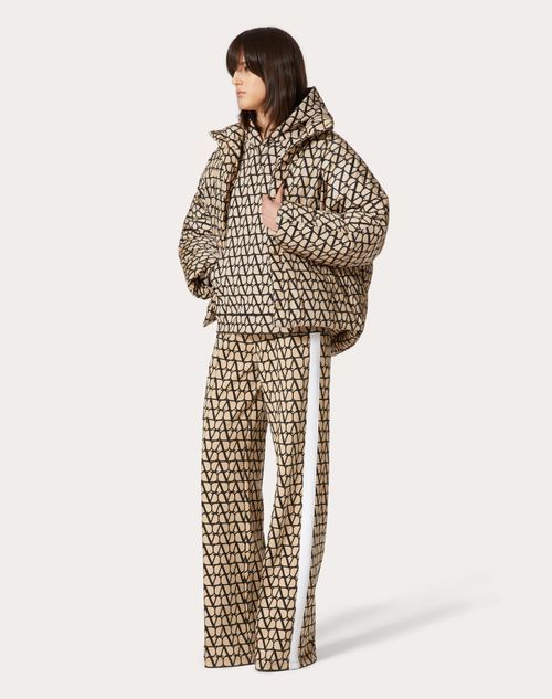 Valentino Toile Iconographe Hooded Sweatshirt In Nude