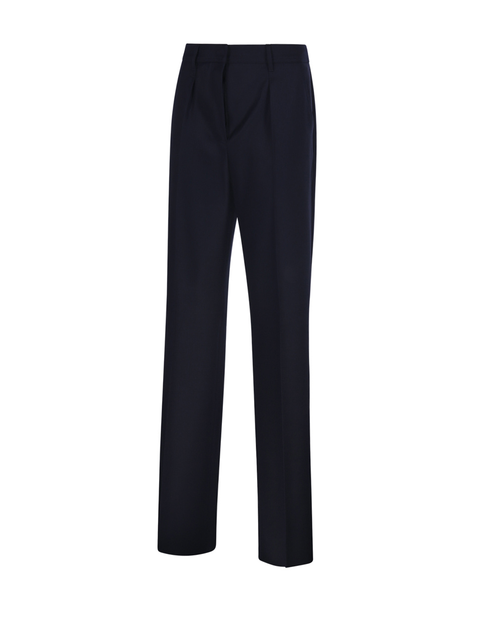Max Mara Belt Loop Casual Pants In Blue