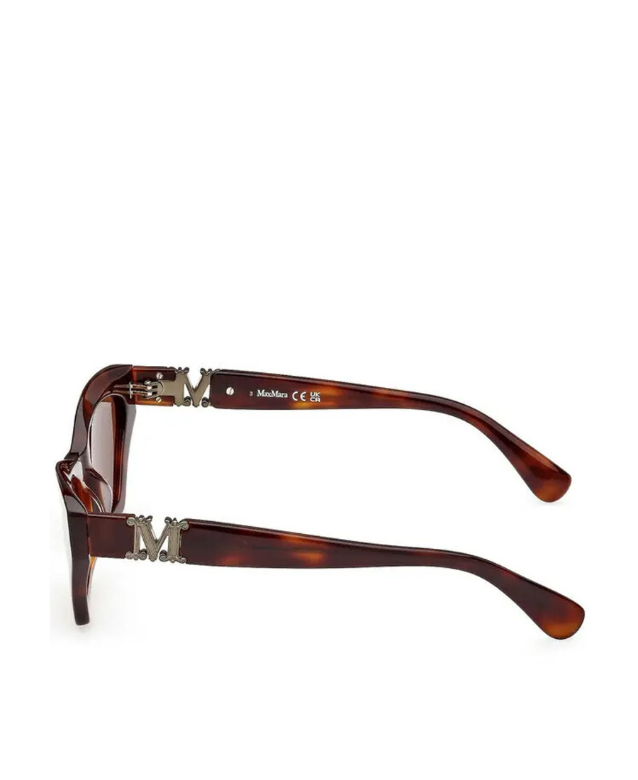 Max Mara Monogram Acetate Cat-eye Sunglasses In Brown