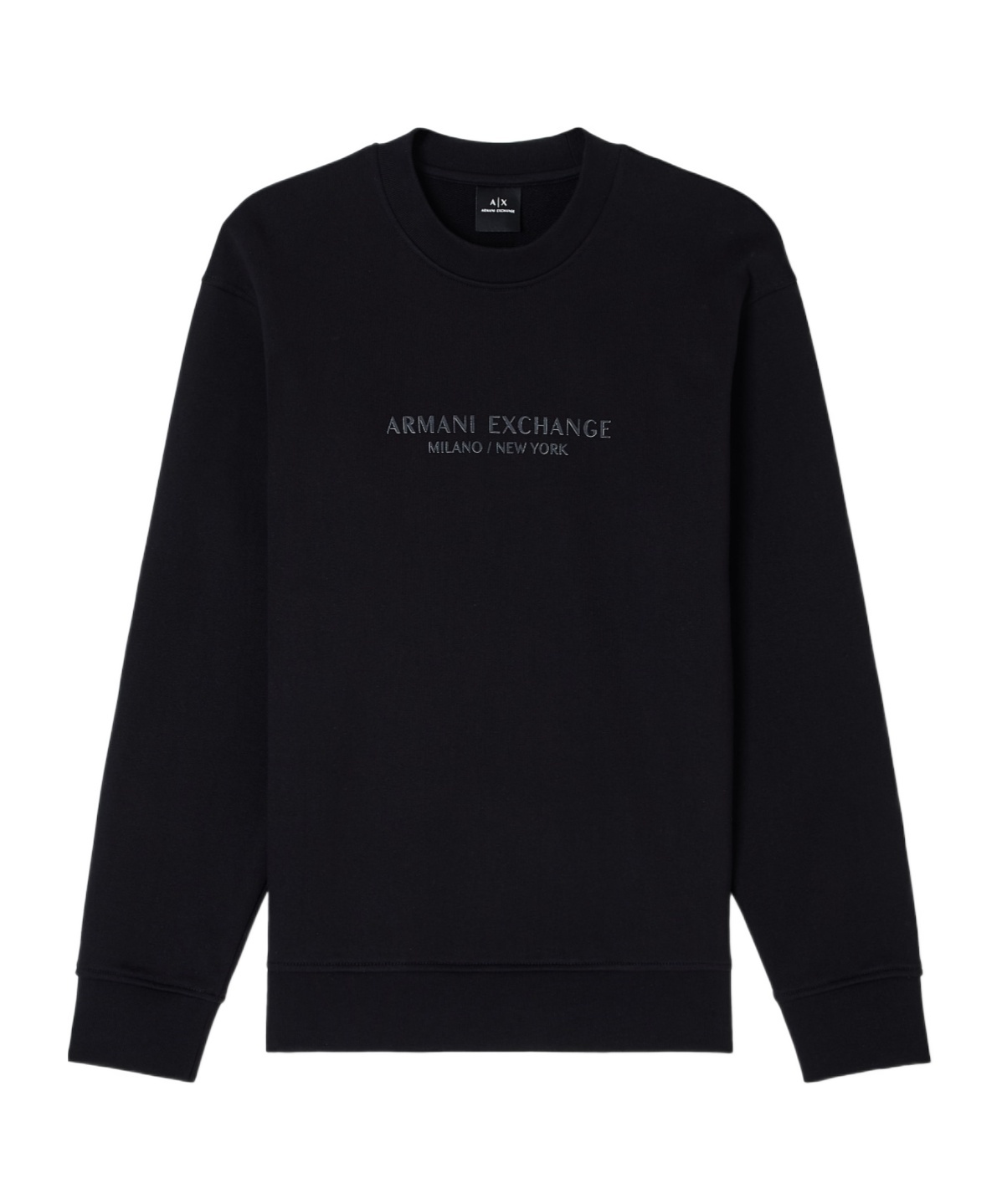 Armani Exchange Long Sleeve Sweatshirt In Black