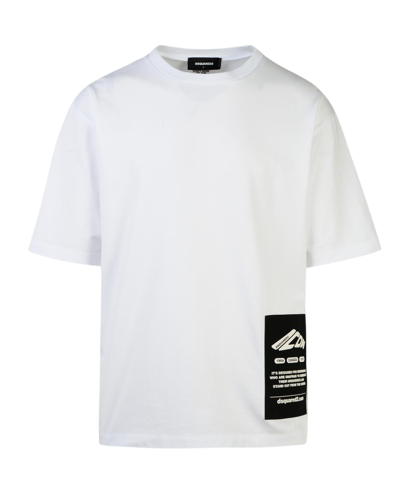 Dsquared2 Logo-print Cotton T-shirt In White