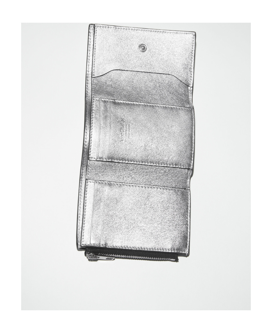 Acne Studios Musubi Folding Wallet In Gray