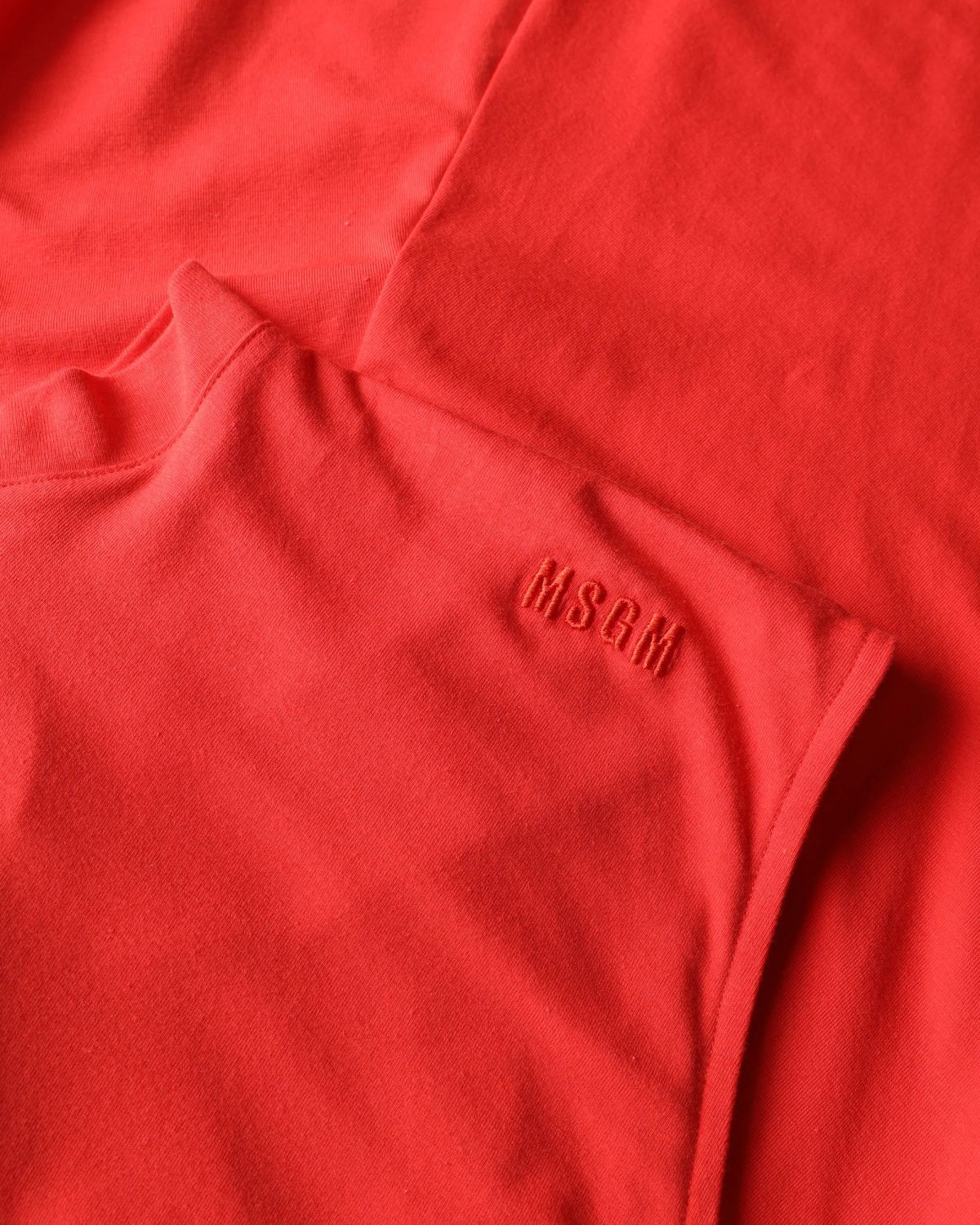 Msgm Sleeveless Dress In Red